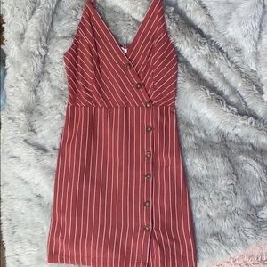 Pacsun button up stripped mini dress.